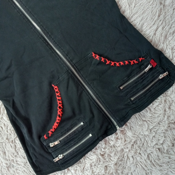 SOLD@hosted shop! Customized TRIPP NYC vintage short-sleeve zip hoodie top! - Picture 11 of 16